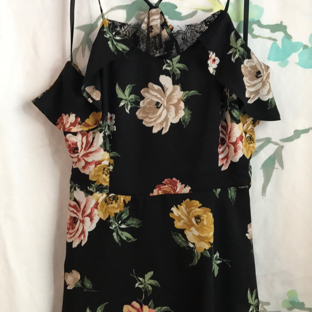 Floral peplum blouse